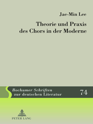 cover image of Theorie und Praxis des Chors in der Moderne